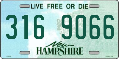 NH license plate 3169066