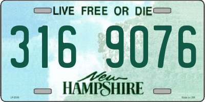 NH license plate 3169076