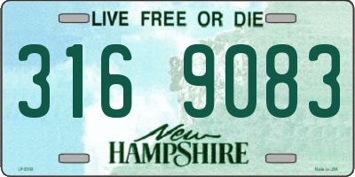 NH license plate 3169083