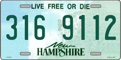 NH license plate 3169112