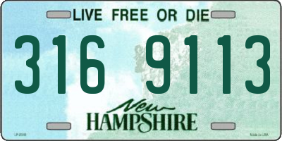 NH license plate 3169113