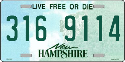 NH license plate 3169114