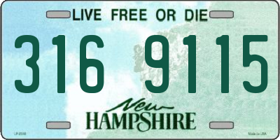NH license plate 3169115