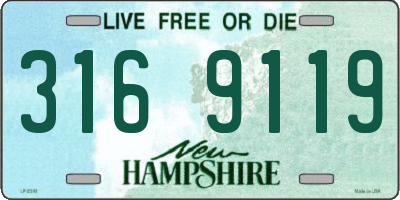 NH license plate 3169119