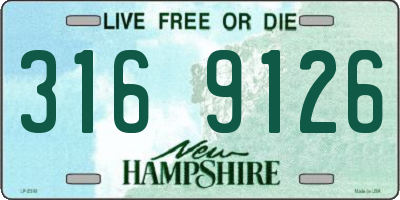 NH license plate 3169126