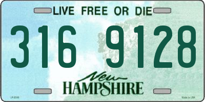 NH license plate 3169128
