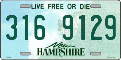 NH license plate 3169129