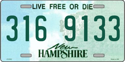 NH license plate 3169133