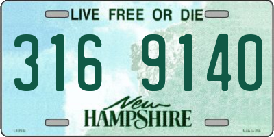 NH license plate 3169140