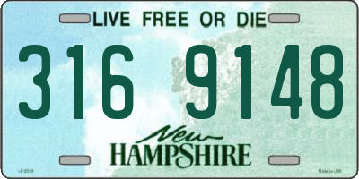 NH license plate 3169148