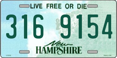 NH license plate 3169154