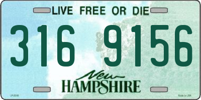 NH license plate 3169156