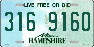 NH license plate 3169160