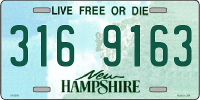 NH license plate 3169163