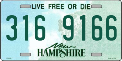 NH license plate 3169166