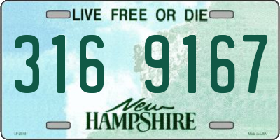NH license plate 3169167