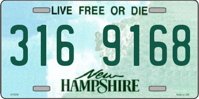 NH license plate 3169168