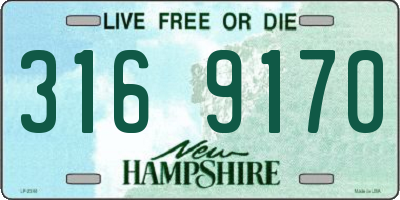NH license plate 3169170