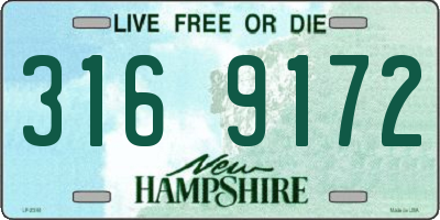 NH license plate 3169172
