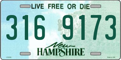 NH license plate 3169173