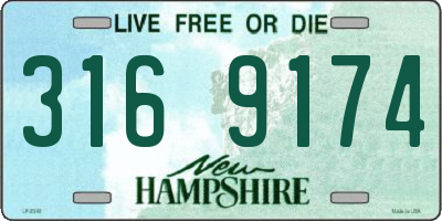 NH license plate 3169174