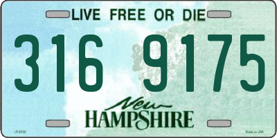 NH license plate 3169175