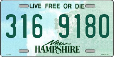 NH license plate 3169180