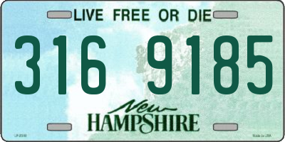 NH license plate 3169185