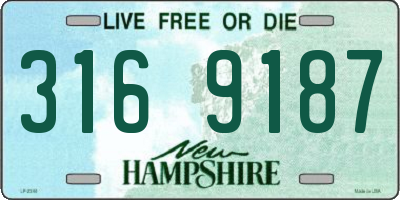 NH license plate 3169187