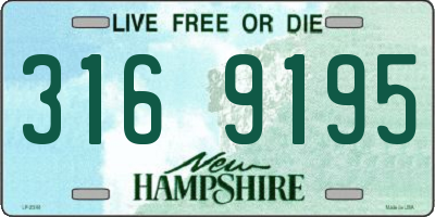 NH license plate 3169195