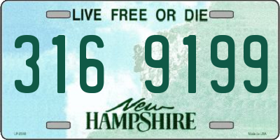 NH license plate 3169199
