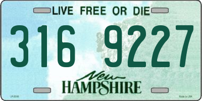 NH license plate 3169227