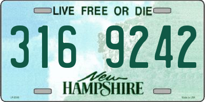 NH license plate 3169242