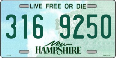 NH license plate 3169250
