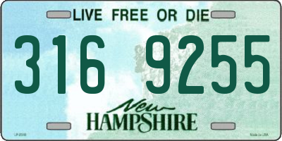 NH license plate 3169255