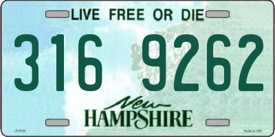 NH license plate 3169262