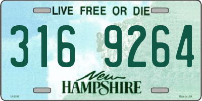 NH license plate 3169264