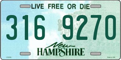 NH license plate 3169270
