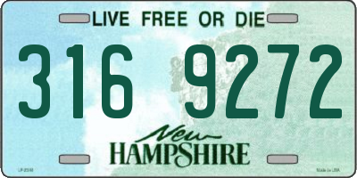 NH license plate 3169272