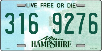 NH license plate 3169276