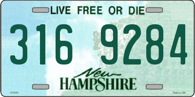 NH license plate 3169284