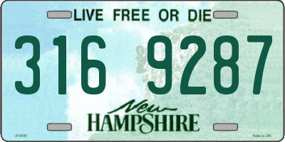 NH license plate 3169287