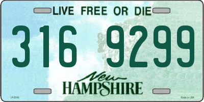 NH license plate 3169299