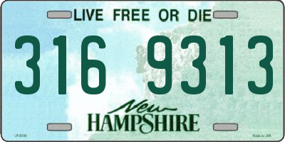 NH license plate 3169313