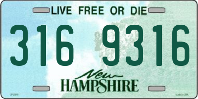 NH license plate 3169316