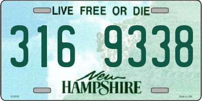 NH license plate 3169338