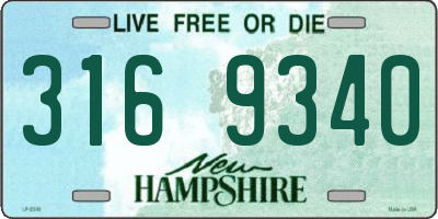 NH license plate 3169340
