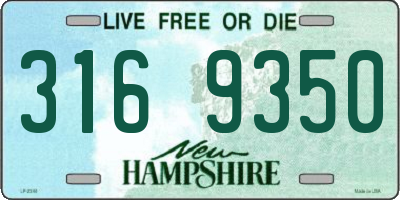 NH license plate 3169350