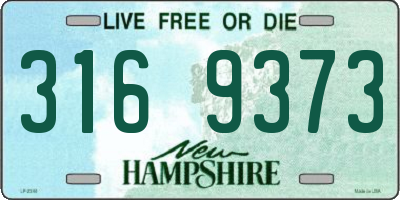 NH license plate 3169373