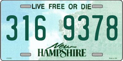 NH license plate 3169378